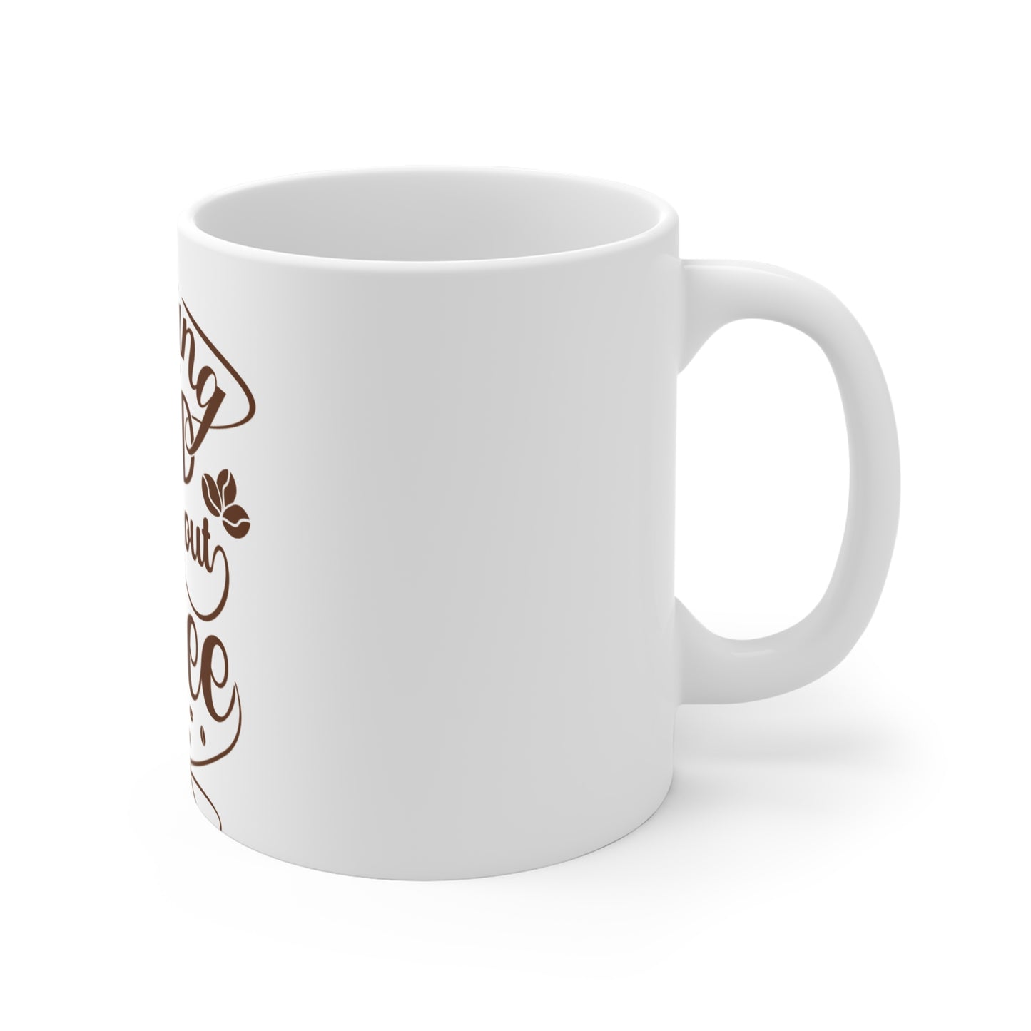 Coffee Mug — “Adulting Is Hard Without Coffee” Ceramic 11oz