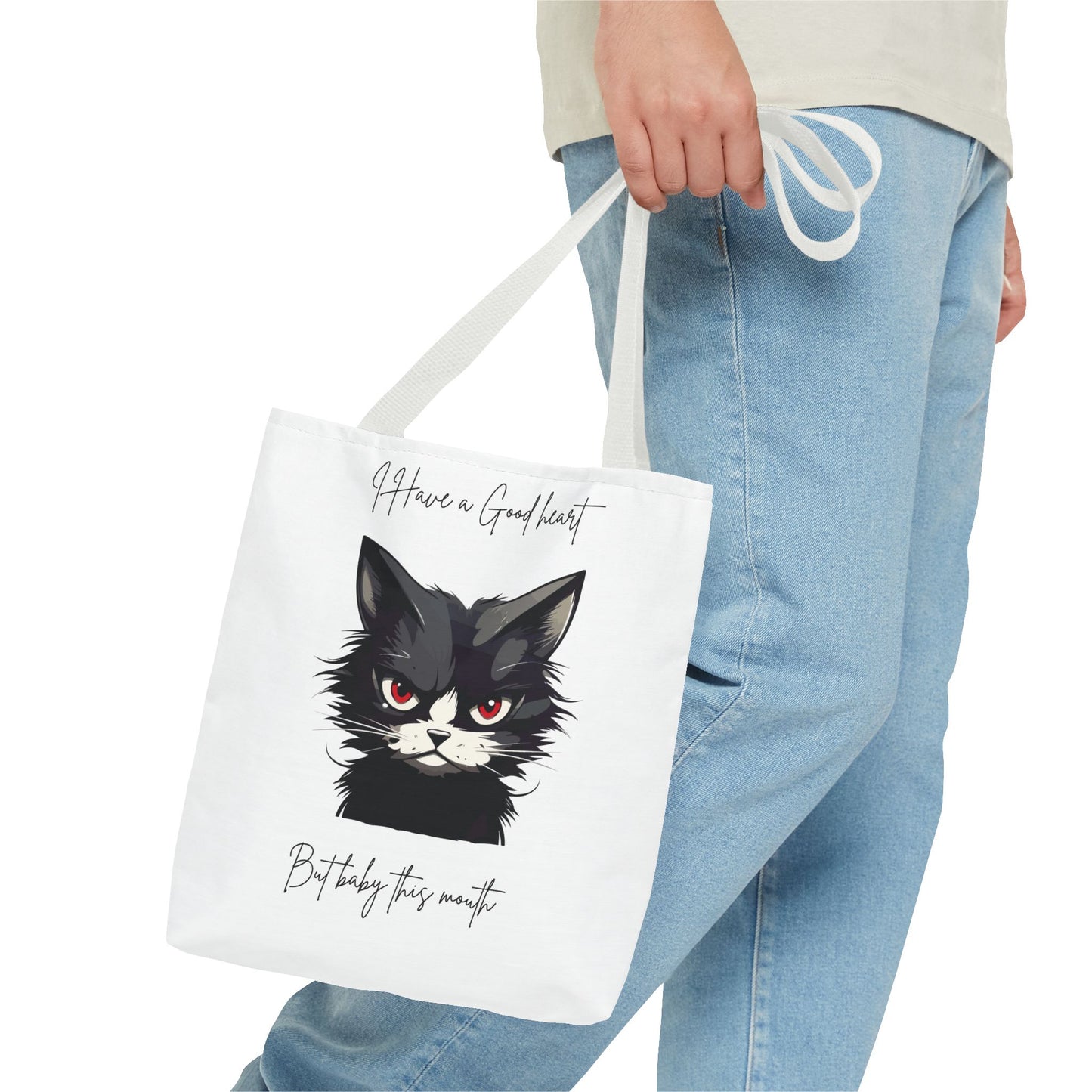 Cat-Themed Tote Bag, Funny Cat Lovers Tote, Gift for Cat Owners, Unique Cat Art Bag, Everyday Use Fashion Bag
