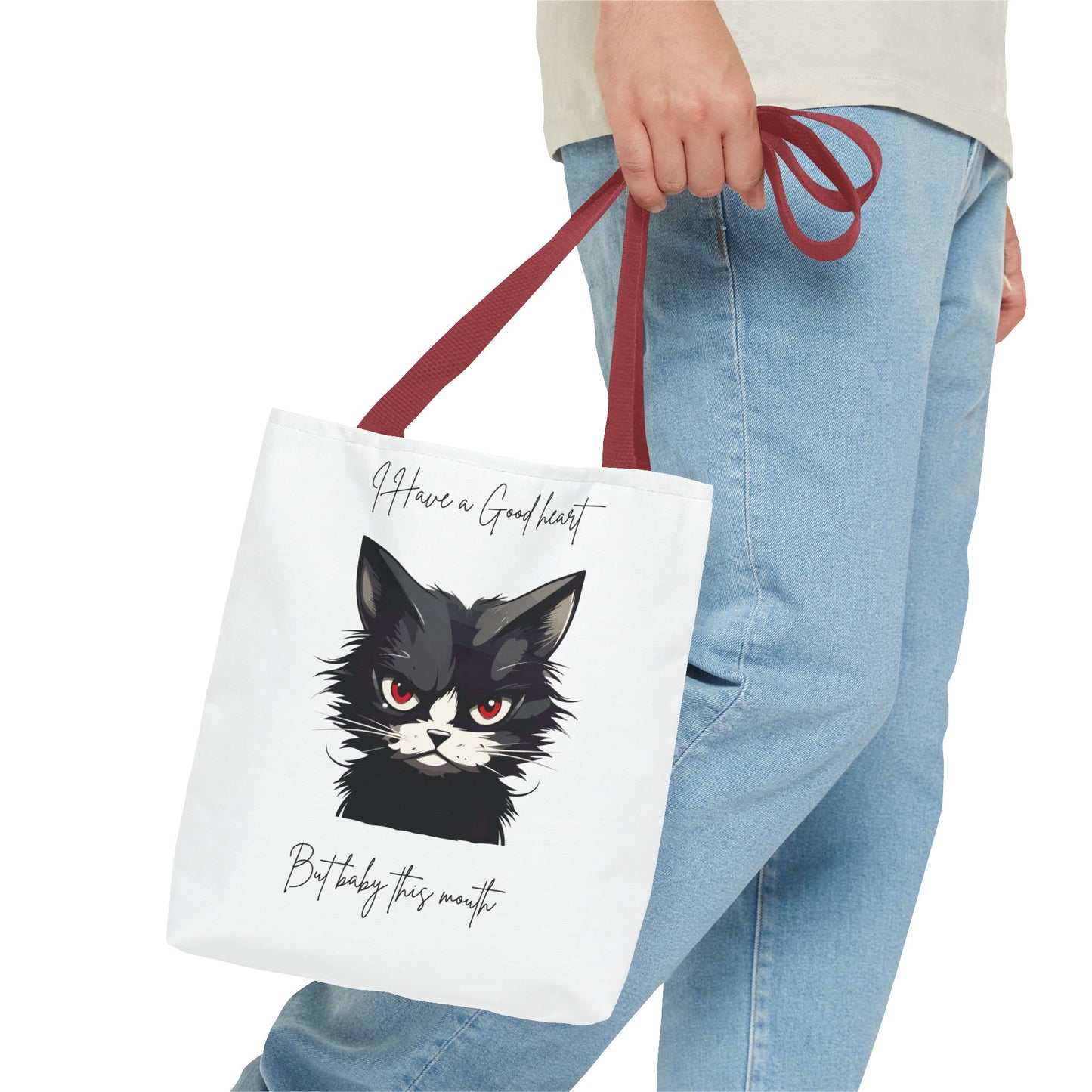 Cat-Themed Tote Bag, Funny Cat Lovers Tote, Gift for Cat Owners, Unique Cat Art Bag, Everyday Use Fashion Bag