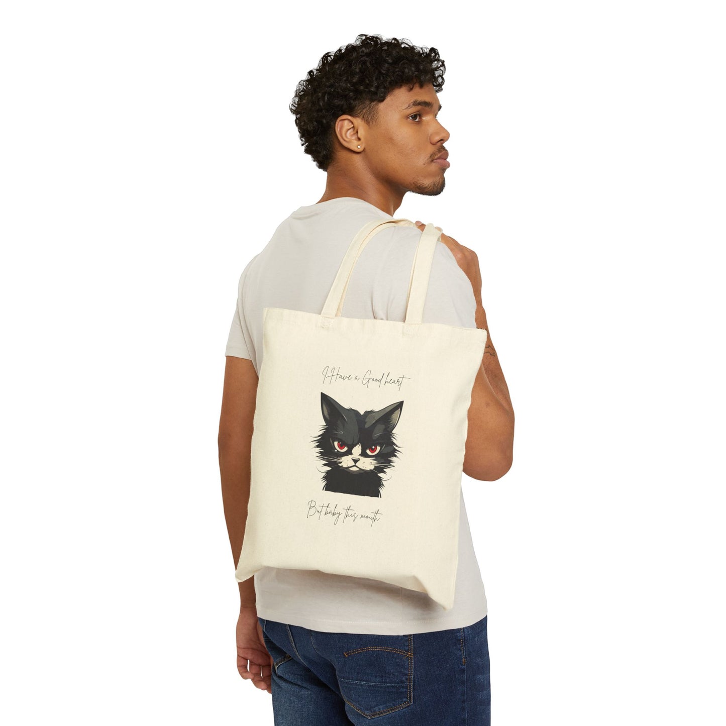 Charming Cat Tote Bag, Perfect Gift for Cat Lovers, Eco-Friendly Shopping Bag, Cute Cat Design, Ideal for Birthdays