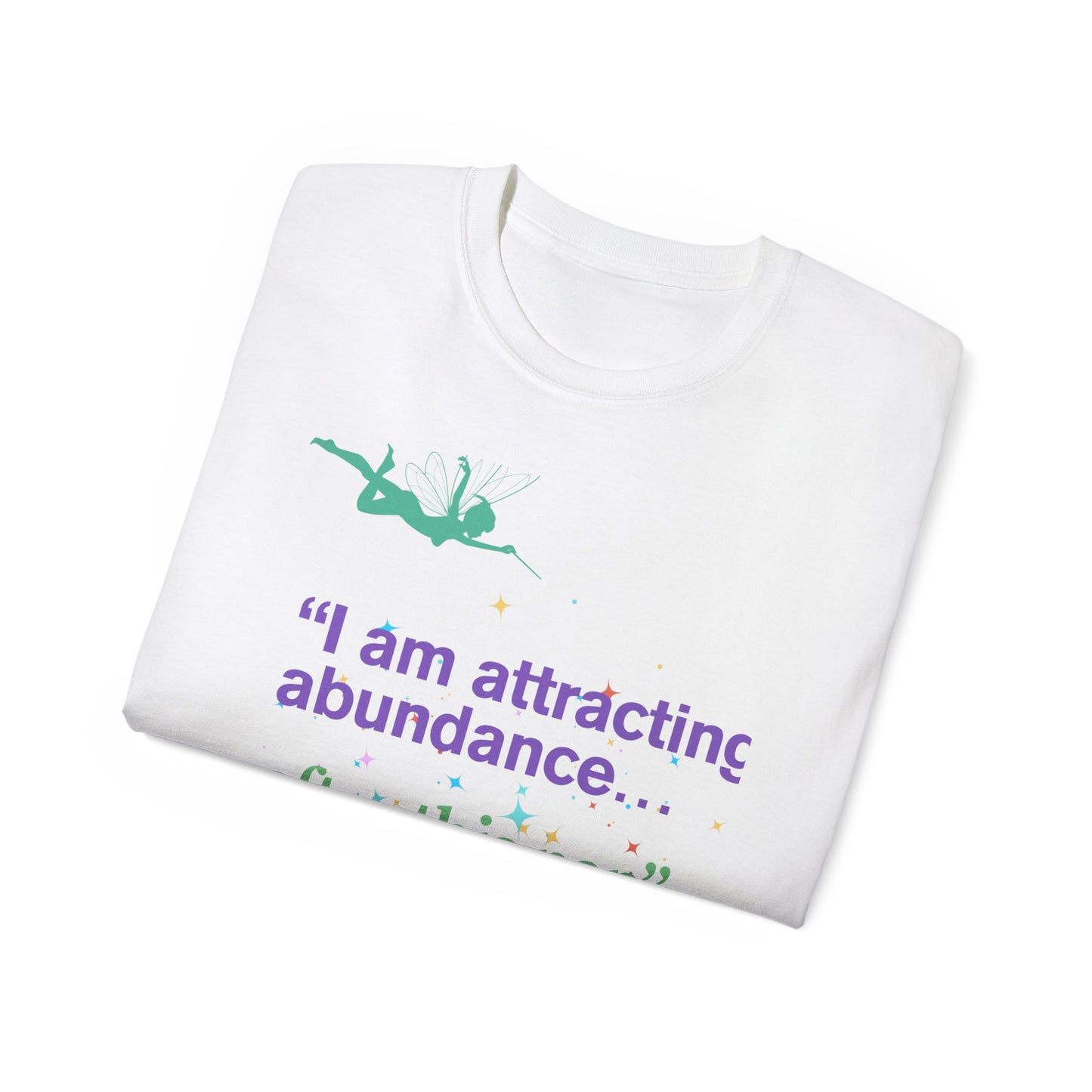 Inspirational Quote Tee - 'I am attracting abundance... after this nap', Motivational T-Shirt, Gift for Self-Care Lovers, Cozy Relaxation