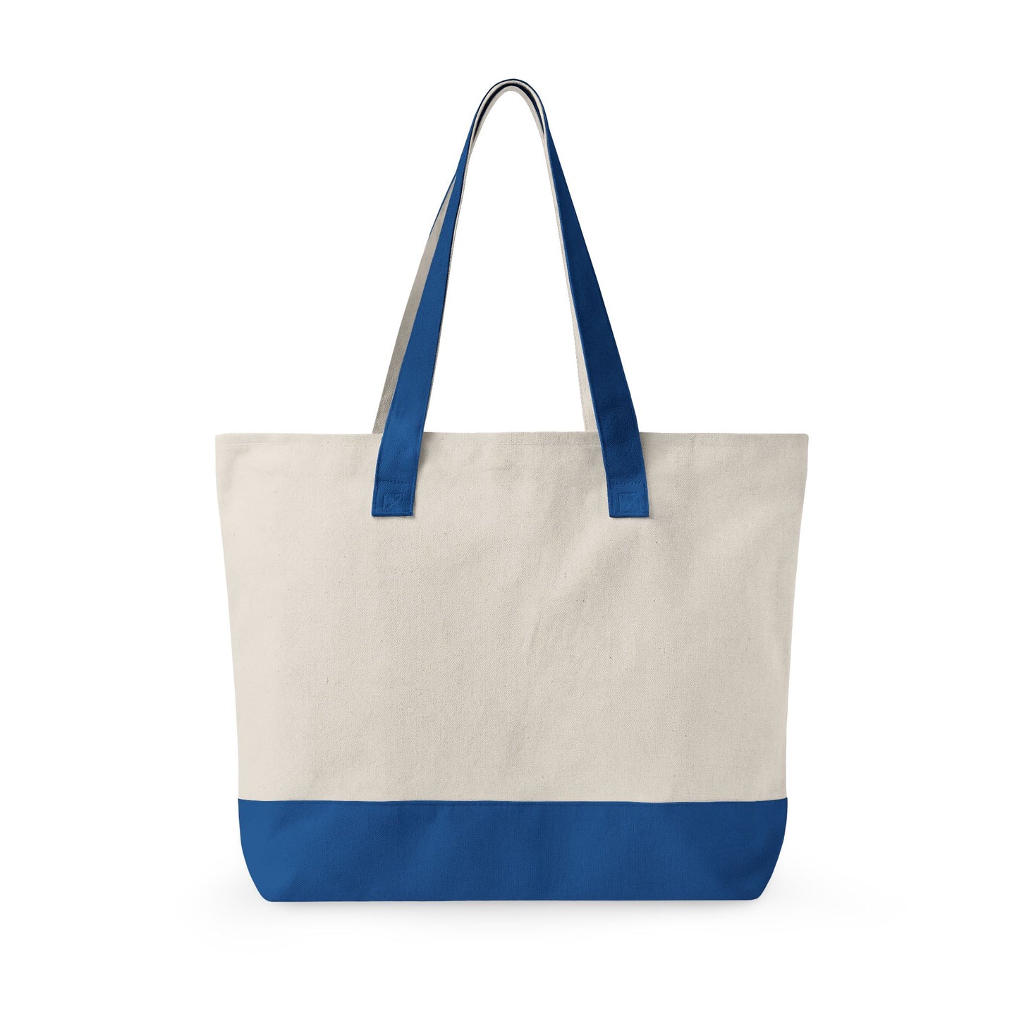 Canvas Tote - "Never Quit, Change the Strategy" Zippered Inspirational Tote