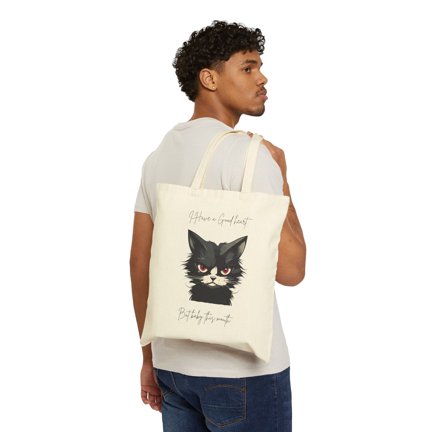 Charming Cat Tote Bag, Perfect Gift for Cat Lovers, Eco-Friendly Shopping Bag, Cute Cat Design, Ideal for Birthdays