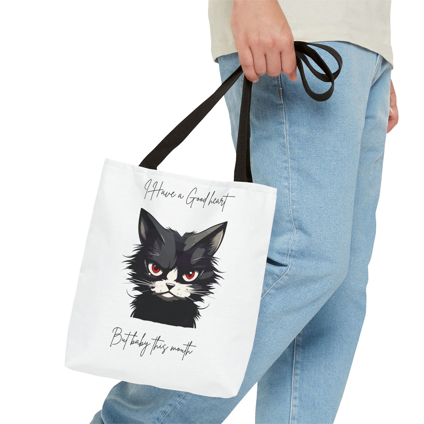 Cat-Themed Tote Bag, Funny Cat Lovers Tote, Gift for Cat Owners, Unique Cat Art Bag, Everyday Use Fashion Bag