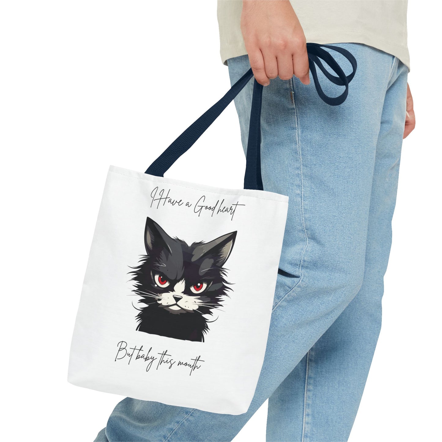 Cat-Themed Tote Bag, Funny Cat Lovers Tote, Gift for Cat Owners, Unique Cat Art Bag, Everyday Use Fashion Bag